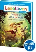 Cover-Bild zum Titel 'Leselöwen 2. Klasse - Gefahr im Schattenwald' von 'Michael Peinkofer'