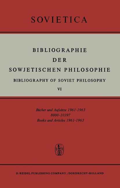 Bibliographie der Sowjetischen Philosophie - 