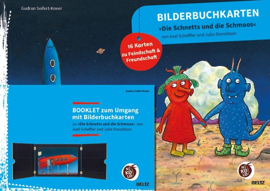 Bilderbuchkarten 'Die Schnetts und die Schmoos' von Axel Scheffler und Julia Donaldson - Gudrun Seifert-Kneer