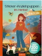 Sticker-Anziehpuppen Metallic - Im Herbst - 