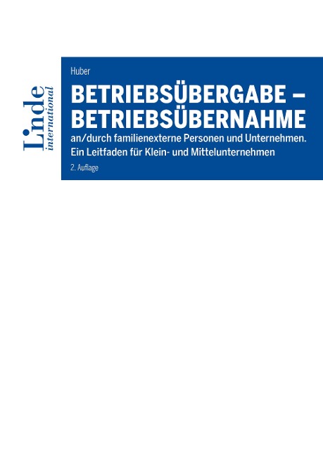 Betriebsübergabe - Betriebsübernahme - Albert Walter Huber
