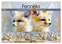 Cover-Bild zum Titel 'Fenneks. Kleine Wüstenfüchse im Saharasand (Tischkalender 2027 DIN A5 quer), CALVENDO Monatskalender' von 'Rose Hurley'