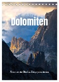 Dolomiten - Reise um die bleichen Berge zu entdecken (Tischkalender 2025 DIN A5 hoch), CALVENDO Monatskalender - Matteo Colombo
