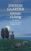 Cover-Bild zum Titel 'Genau richtig' von 'Jostein Gaarder'