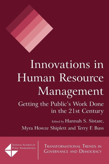 Innovations in Human Resource Management - Hannah S. Sistare, Myra Howze Shiplett, Terry F. Buss