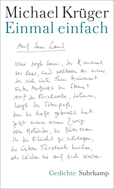 Einmal einfach - Michael Krüger