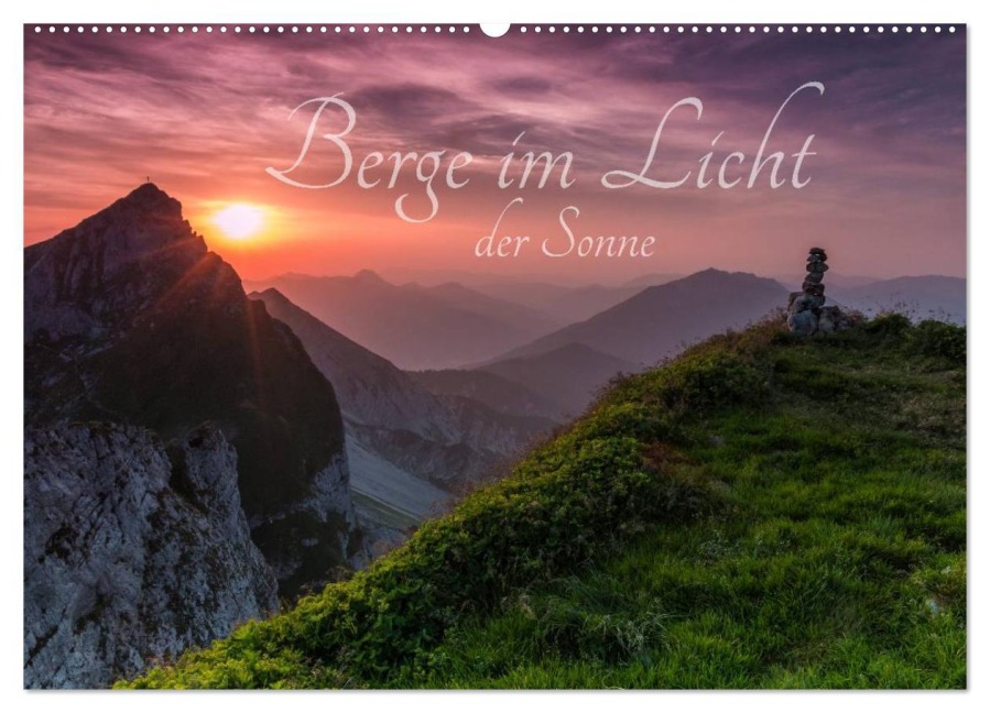 Berge im Licht der Sonne (Wandkalender 2026 DIN A2 quer), CALVENDO Monatskalender - Maik "Bergpixel" Major
