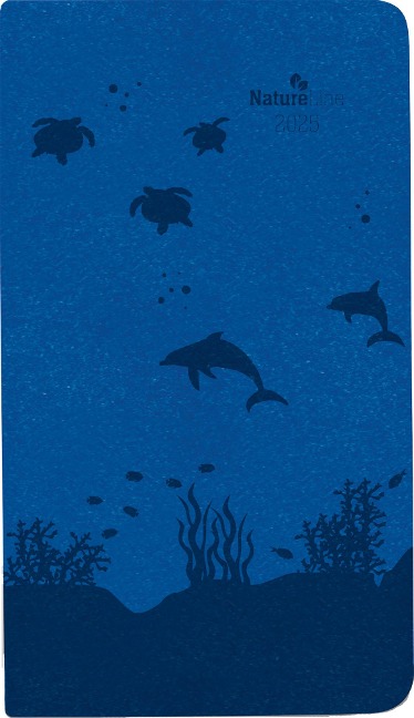 Taschenkalender Nature Line Ocean 2025 - Taschen-Kalender 9x15,6 cm - 1 Woche 2 Seiten - 128 Seiten - Umwelt-Kalender - mit Hardcover - Alpha Edition - 