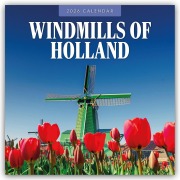 Cover-Bild zum Titel 'Windmills of Holland - Windmühlen der Niederlande 2026 - 16-Monatskalender' von 'Robin Red'