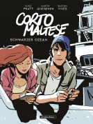 Cover-Bild zum Titel 'Corto Maltese - Schwarzer Ozean' von 'Hugo Pratt, Martin Quenehen, Bastien Vives'