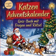 Cover-Bild zum Titel 'Katzen-Adventskalender: Quiz-Buch mit Fragen und Rätsel' von 'Schlauvento Interactive'