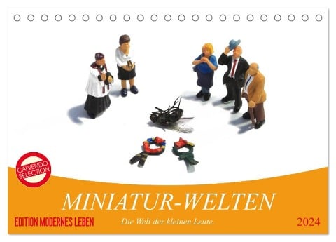 MINIATUR-WELTEN (Tischkalender 2024 DIN A5 quer), CALVENDO Monatskalender - Karsten Thiele