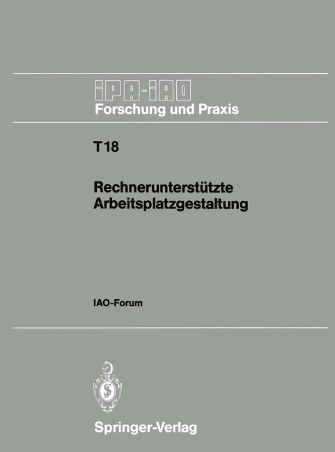 Rechnerunterstützte Arbeitsplatzgestaltung - 