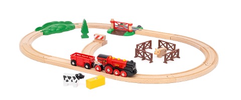 BRIO World - Rote Lola Bauernhof Zugset - 
