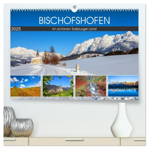 Bischofshofen im schönen Salzburger Land (hochwertiger Premium Wandkalender 2025 DIN A2 quer), Kunstdruck in Hochglanz - Christa Kramer