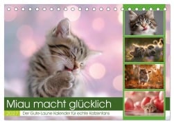 Cover-Bild zum Titel 'Miau macht glücklich (Tischkalender 2027 DIN A5 quer), CALVENDO Monatskalender' von 'Steffen Gierok-Latniak'