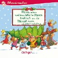 Cover-Bild zum Titel 'Wenn sieben weihnachtliche Hasen fröhlich um die Tannen rasen und andere Geschichten' von 'Kerstin M. Schuld, Anne Steinwart, Martina Badstuber, Sabine Praml'
