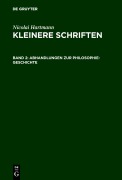 Cover-Bild zum Titel 'Abhandlungen zur Philosophie-Geschichte' von 'Nicolai Hartmann'