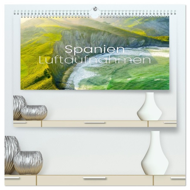 Spanien Luftaufnahmen (hochwertiger Premium Wandkalender 2026 DIN A2 quer), Kunstdruck in Hochglanz - Happy Monkey