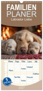 Cover-Bild zum Titel 'Familienplaner 2027 - Labrador Liebe mit 5 Spalten (Wandkalender, 21 x 45 cm) CALVENDO' von 'Steffen Gierok-Latniak'