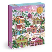 Cover-Bild zum Titel 'Joy Laforme Snowcap Village 1000 Piece Foil Puzzle' von ''