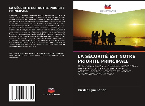 LA SÉCURITÉ EST NOTRE PRIORITÉ PRINCIPALE - Kirstin Lynchahon