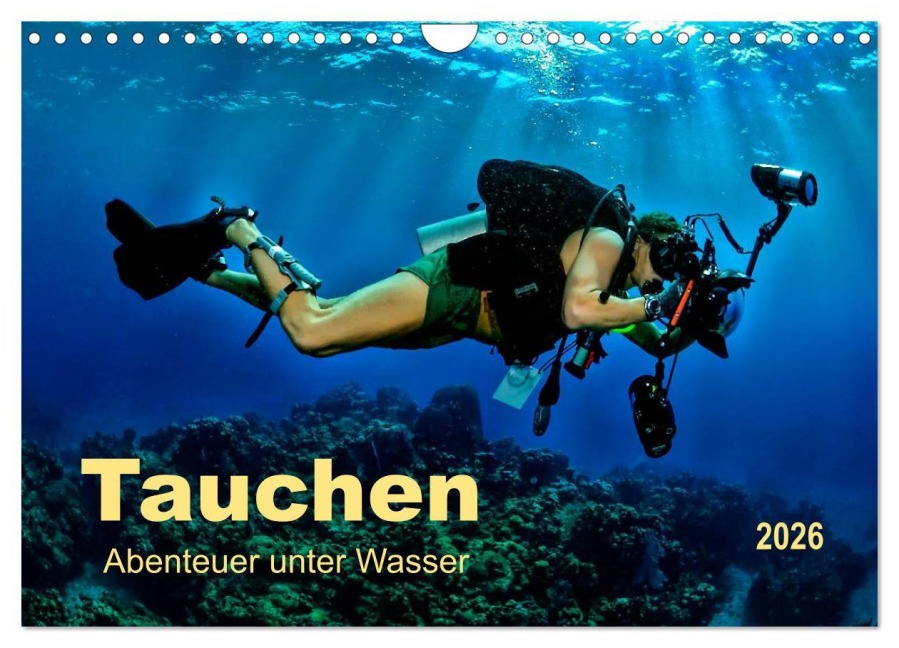 Tauchen - Abenteuer unter Wasser (Wandkalender 2026 DIN A4 quer), CALVENDO Monatskalender - Peter Roder