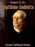 Cover-Bild zum Titel 'Sämtliche Gedichte' von 'Conrad Ferdinand Meyer'