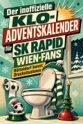 Cover-Bild zum Titel 'Der inoffizielle Klo-Adventskalender für SK Rapid Wien-Fans' von 'Matteo Herrmann'