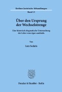 Cover-Bild zum Titel 'Über den Ursprung der Wechselstrenge.' von 'Lutz Sedatis'