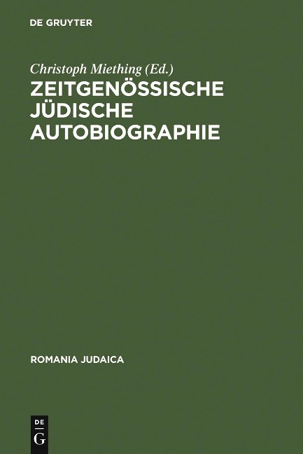 Zeitgenössische jüdische Autobiographie - 