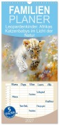 Cover-Bild zum Titel 'Familienplaner 2027 - Leopardenkinder. Afrikas Katzenbabys im Licht der Natur mit 5 Spalten (Wandkalender, 21 x 45 cm) CALVENDO' von 'Rose Hurley'