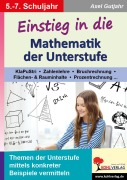 Cover-Bild zum Titel 'Einstieg in die Mathematik der Unterstufe' von 'Axel Gutjahr'