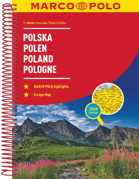 MARCO POLO ReiseAtlas Polen 1:300 000 - 