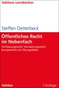 Cover-Bild zum Titel 'Öffentliches Recht im Nebenfach' von 'Steffen Detterbeck'