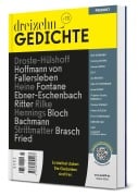 Cover-Bild zum Titel 'dreizehn +13 Gedichte' von 'Oliver Wurm, Barbara Heine, Katharina Pütter'
