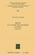 Cover-Bild zum Titel 'Hegel et la pensée philosophique en Russie, 1830-1917' von 'Guy Planty-Bonjour'