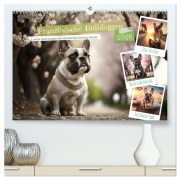Cover-Bild zum Titel 'Französische Bulldoggen (hochwertiger Premium Wandkalender 2026 DIN A2 quer), Kunstdruck in Hochglanz' von 'Steffen Gierok-Latniak'