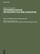 Cover-Bild zum Titel 'Bibliographie der österreichischen Zeitungen 1621-1945' von 'Helmut W. Lang, Ladislaus Lang'