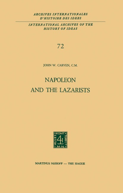 Napoleon and the Lazarists - John W. Carven