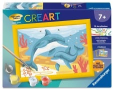 Cover-Bild zum Titel 'CreArt, Malen nach Zahlen Kinder - Verspielte Delfine' von ''