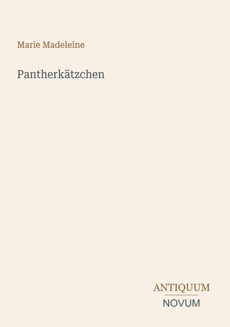 Pantherkätzchen - Marie Madeleine