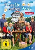 Cover-Bild zum Titel 'Tiere bis unters Dach' von 'Sebastian Andrae, Bele Nord, Moritz Freise, Andreas Schäfer, Biber Gullatz'