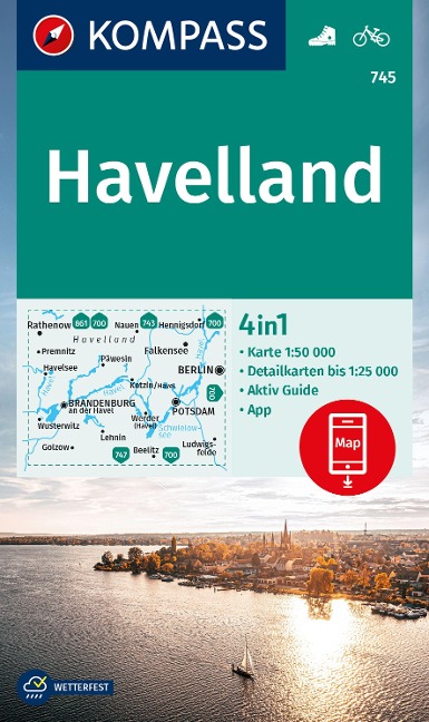 KOMPASS Wanderkarte 745 Havelland 1:50.000 - 