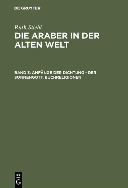 Anfänge der Dichtung - Der Sonnengott. Buchreligionen - 
