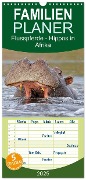 Familienplaner 2025 - Flusspferde Magie des Augenblicks - Hippos in Afrika mit 5 Spalten (Wandkalender, 21 x 45 cm) CALVENDO - Winfried Wisniewski
