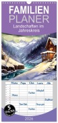 Cover-Bild zum Titel 'Familienplaner 2026 - Landschaften im Jahreskreis mit 5 Spalten (Wandkalender, 21 x 45 cm) CALVENDO' von 'Werner Braun'