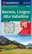 Cover-Bild zum Titel 'KOMPASS Wanderkarte 96 Bormio, Livigno, Alta Valtellina 1:50.000' von ''