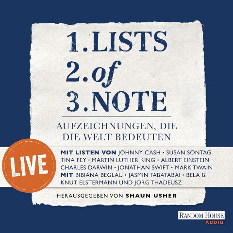 Lists of note ¿ live - 
