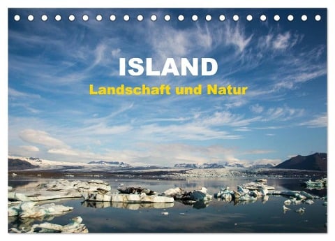 Island - Landschaft und Natur (Tischkalender 2025 DIN A5 quer), CALVENDO Monatskalender - Winfried Rusch - Www. W-Rusch. De